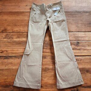 NWT 123 123 ( 11 ) Juniors Tan Flare Tan Cargo Jeans